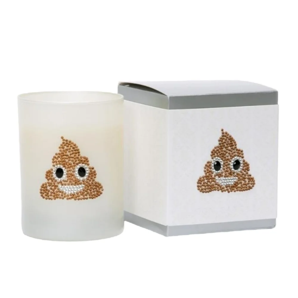 Emoji Icon Candle Pile of Poo Chocolate Cake with Fudgey Icing NIB